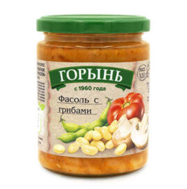 Фасоль с грибами в томатном соусе 430 гр ст/б (Горынь)