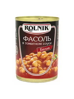 Фасоль в томатном соусе 410 гр ж/б (ROLNIK)
