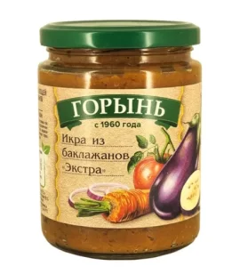 Икра из баклажанов Экстра 430 гр (Горынь)