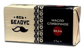 Масло 82.5% 1кг Сладкосливочное (Слуцк)